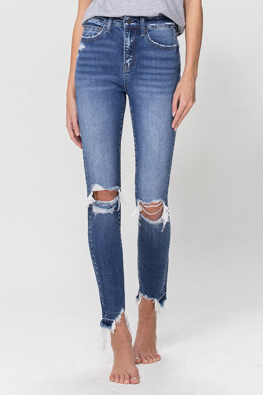 High Rise Ankle Skinny jeans