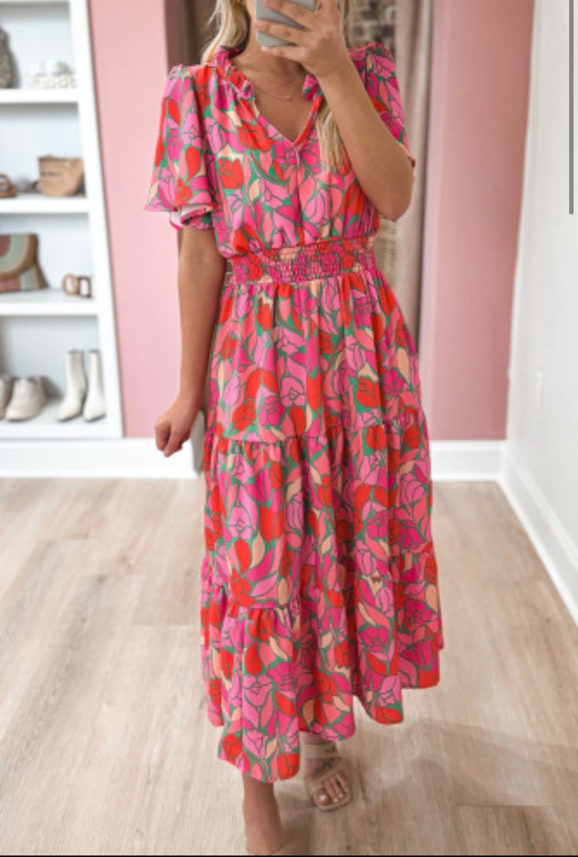 Maxi abstract dress