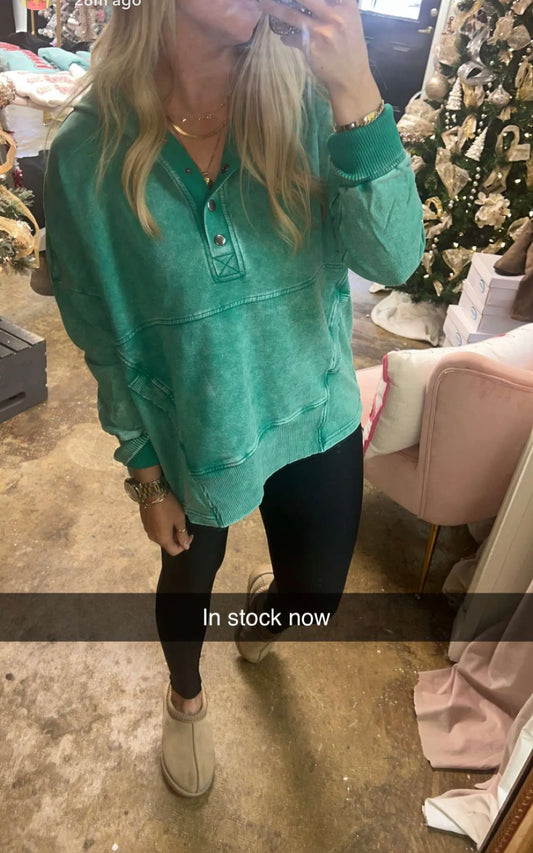Kelly green pullover