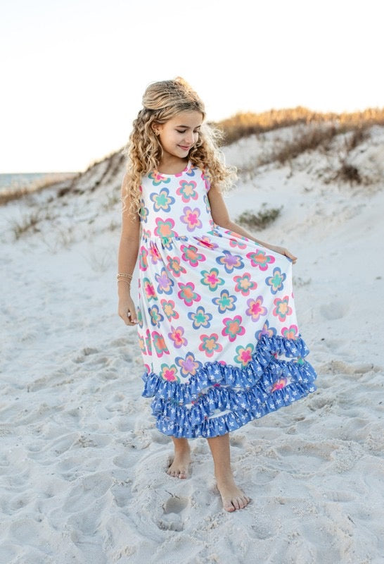 Girl flower maxi***