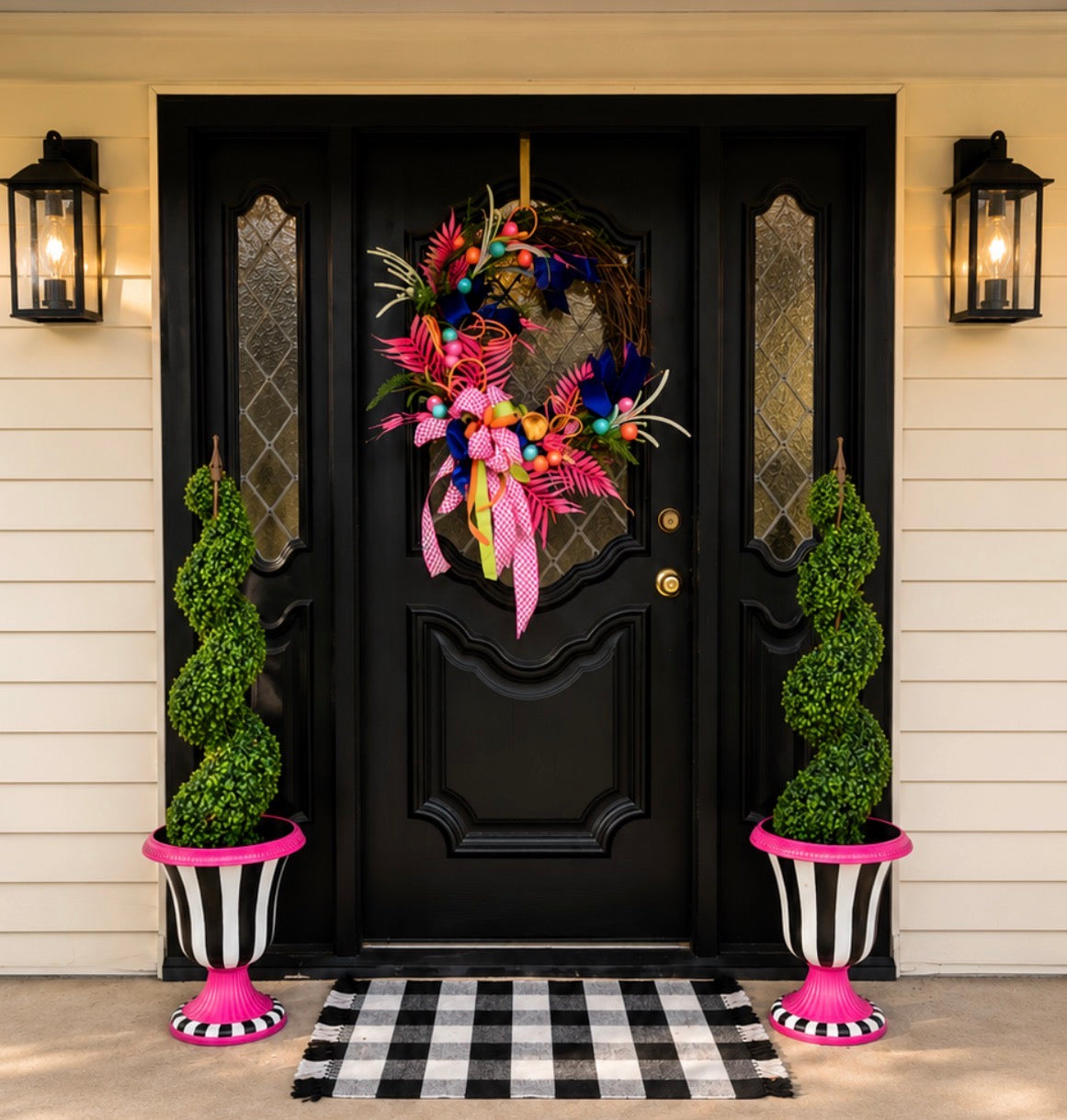 Pink oasis wreath