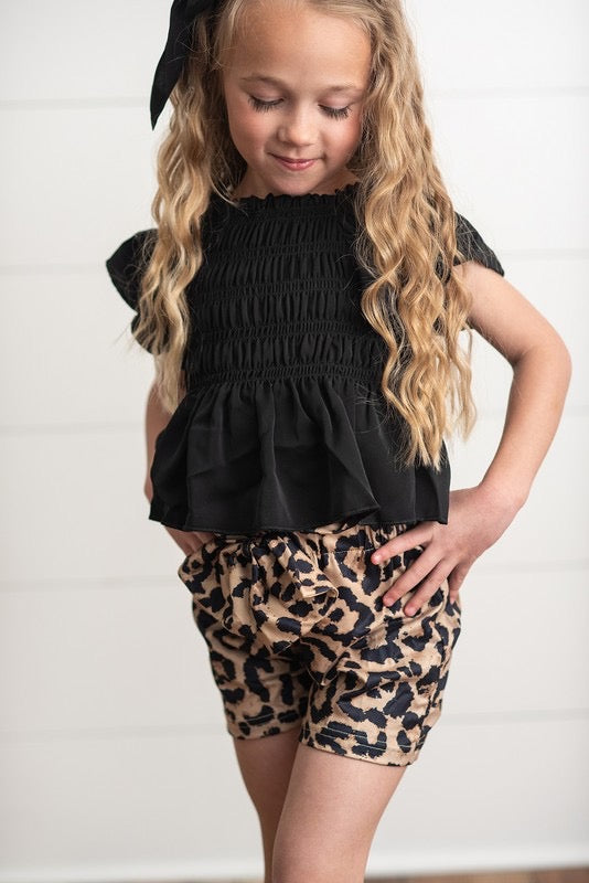 Girls leopard set