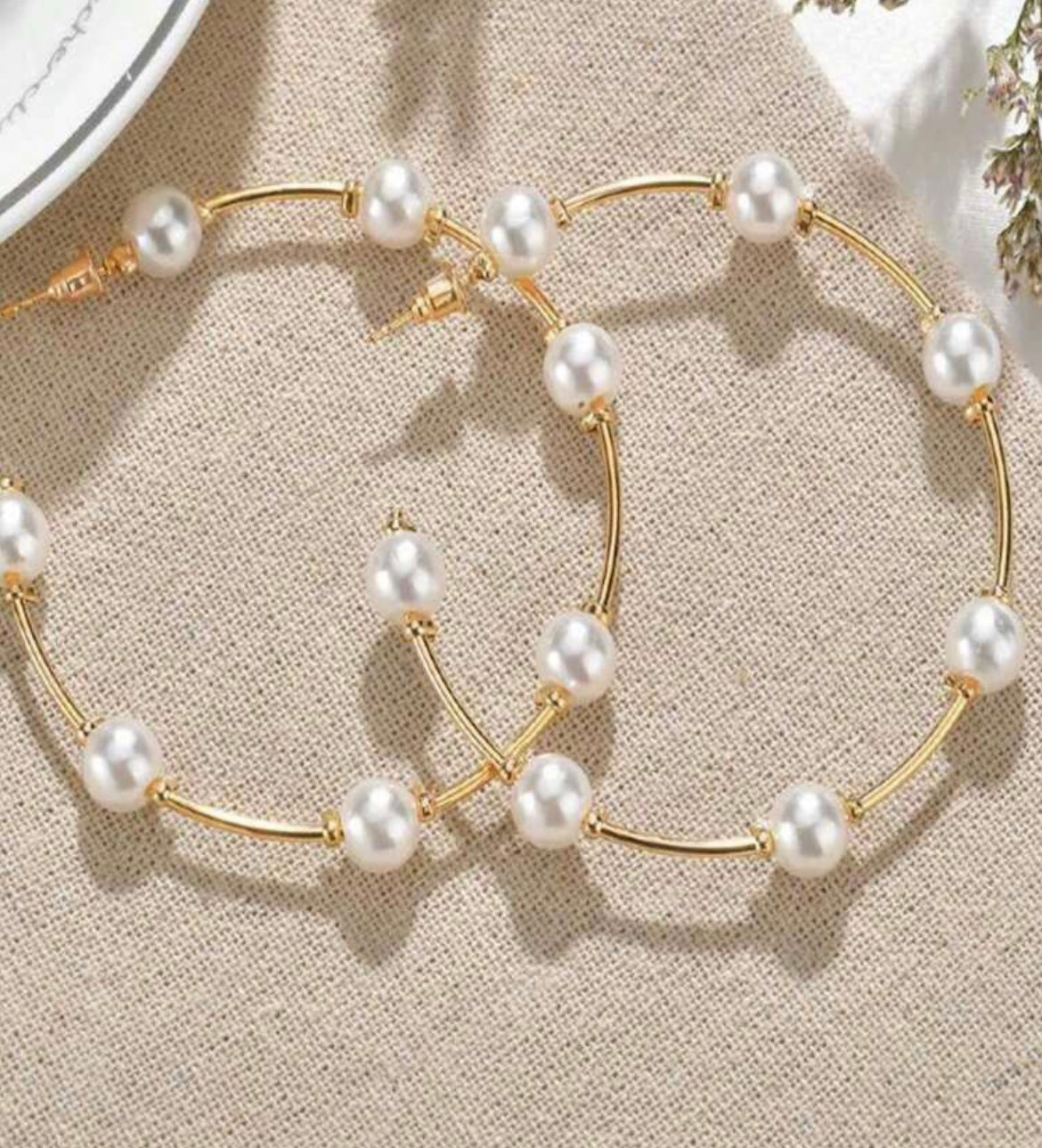 Pearl earrings