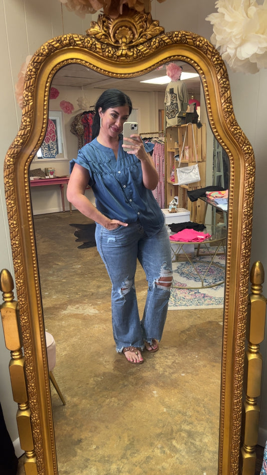 Wear it cropped bell bottoms