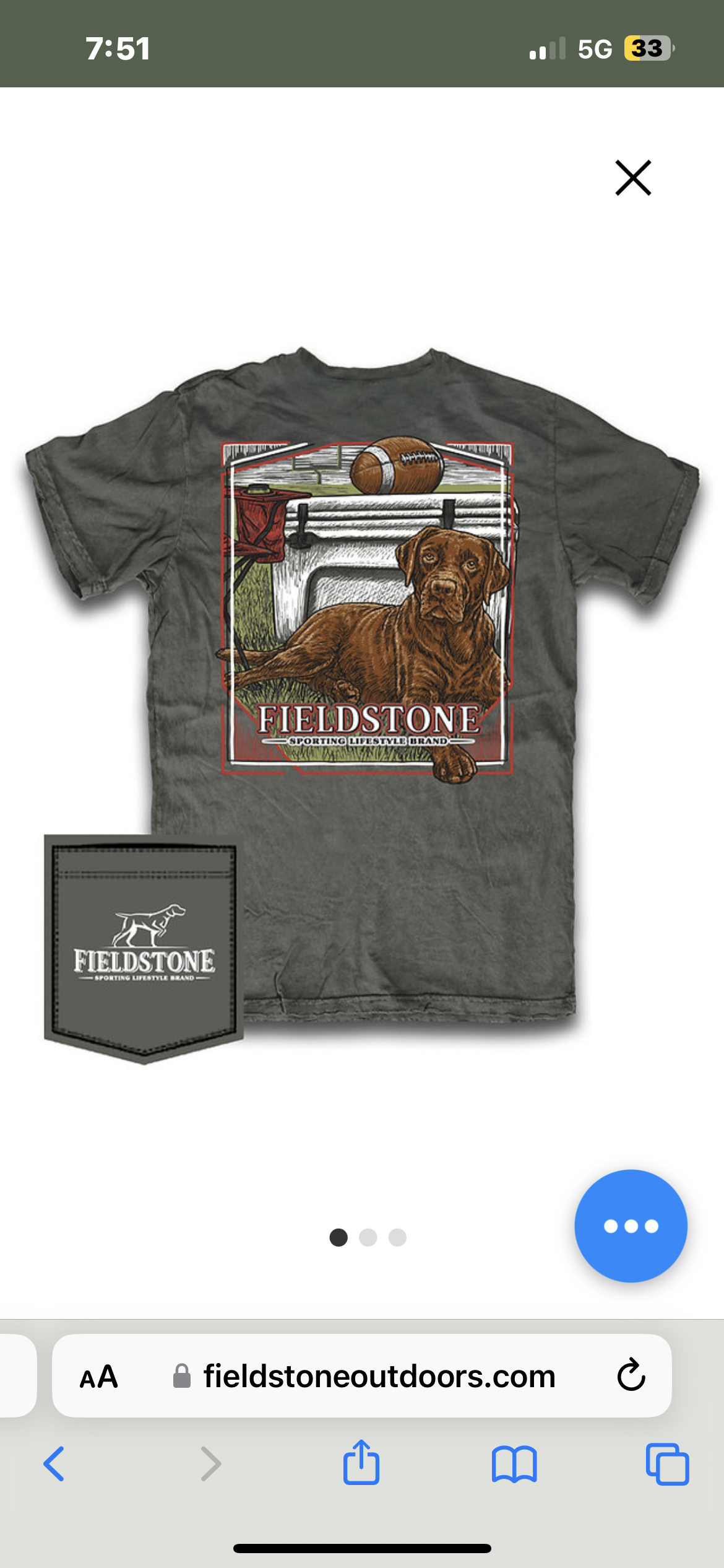 Lab football fieldstone