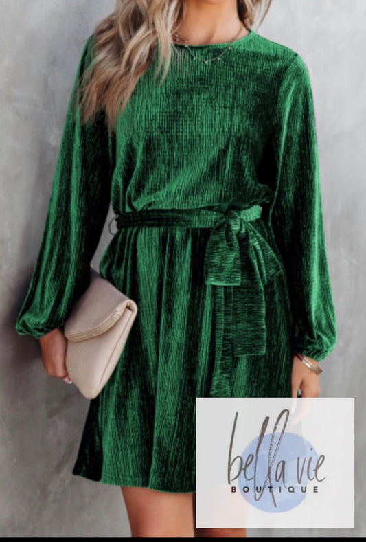 Holiday green dress