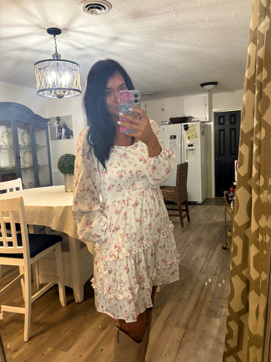 Pretty white flower dress