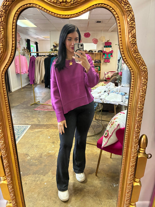 Plum sweater