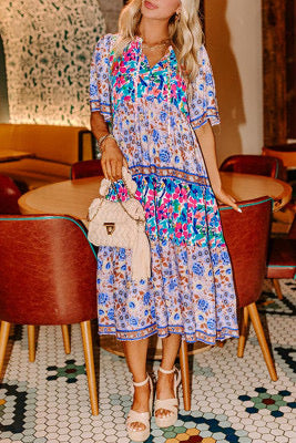 Bohemian colorful maxi