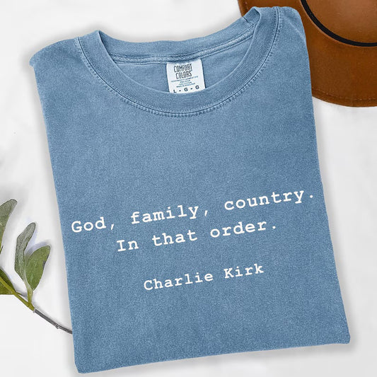 God, family , country