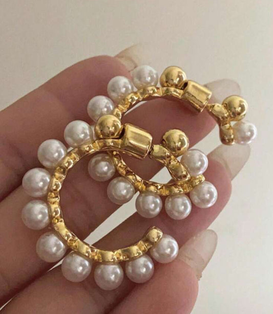 Pearl Halo hoops