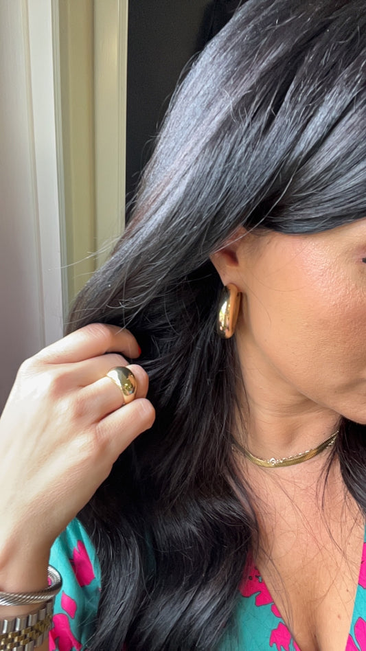 Small gold hoop