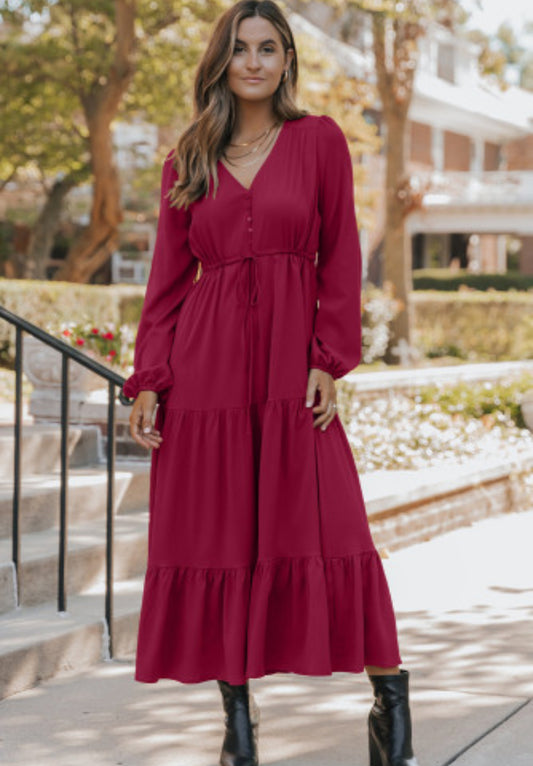 Wine me maxi dress