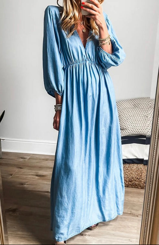 blue jean maxi