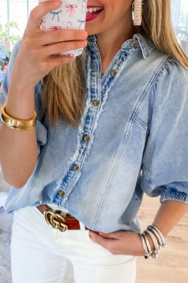 Blue jean top preorder