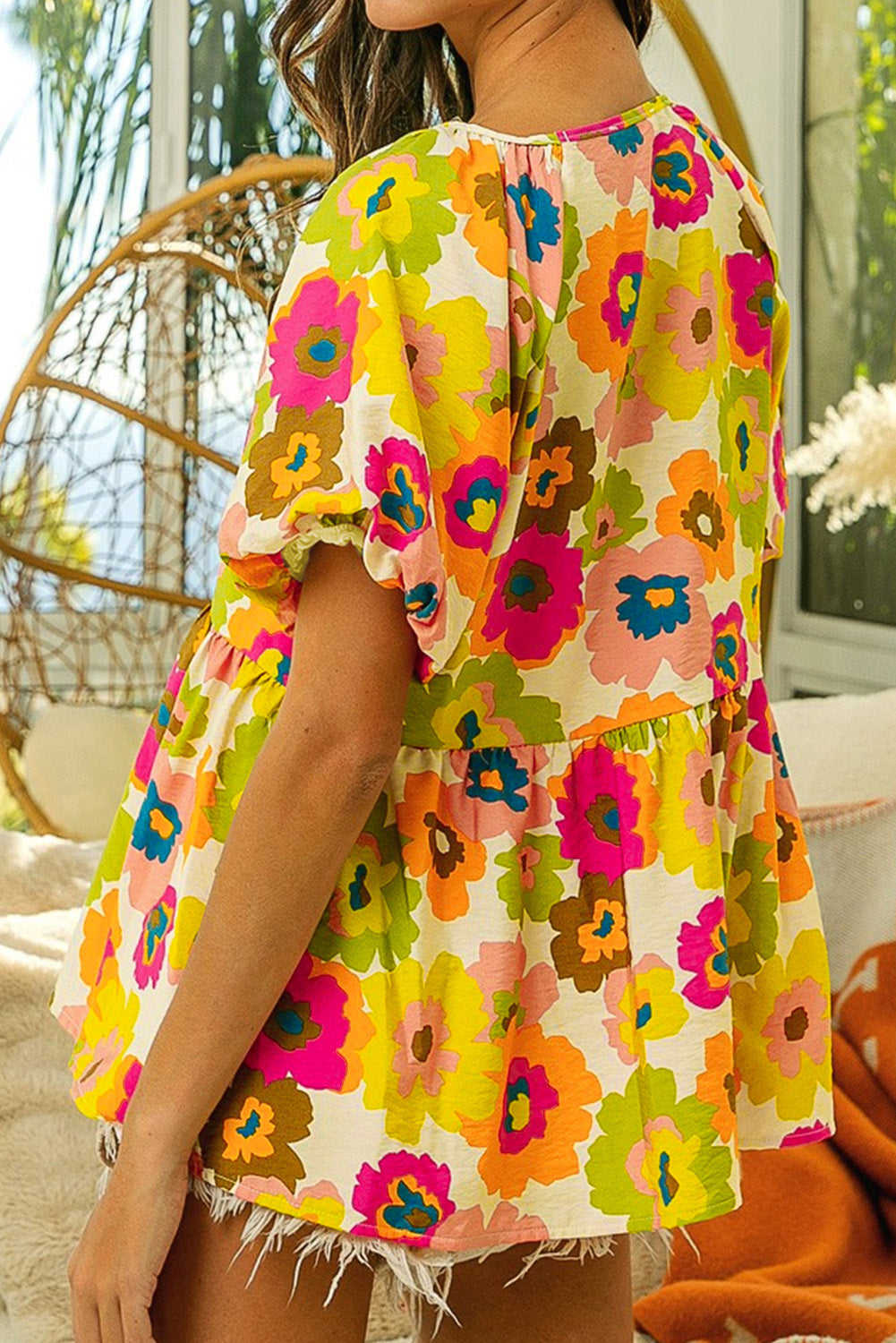 Floral baby doll dress