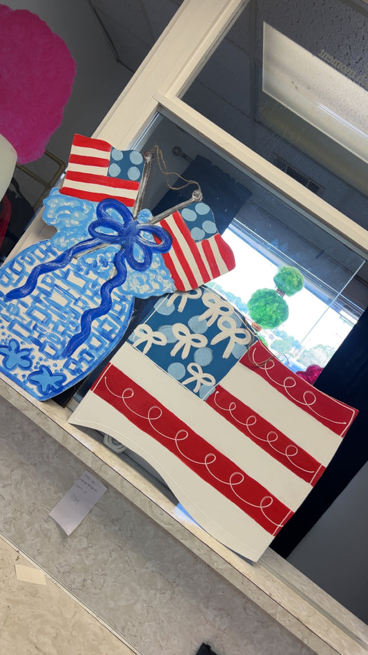 Patriotic door hanger