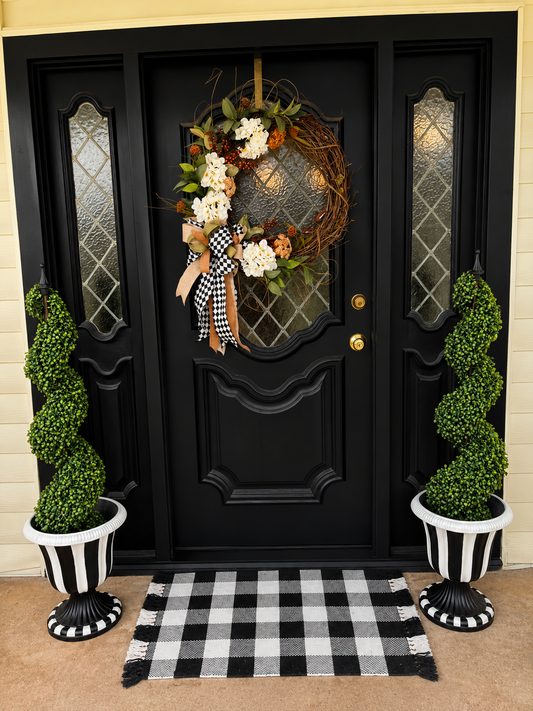 Harvest striped wreath