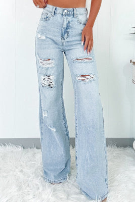 Beau blue distressed jeans