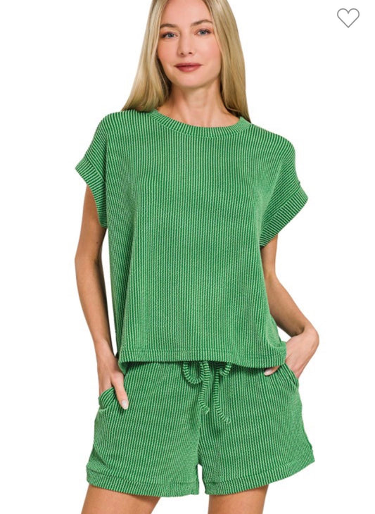 Zenana ribbed set
