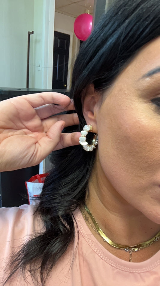 Pearl hoops