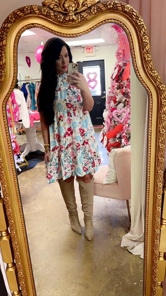 Springy white dress