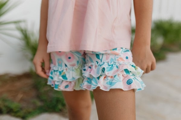 2 piece light pink floral set***