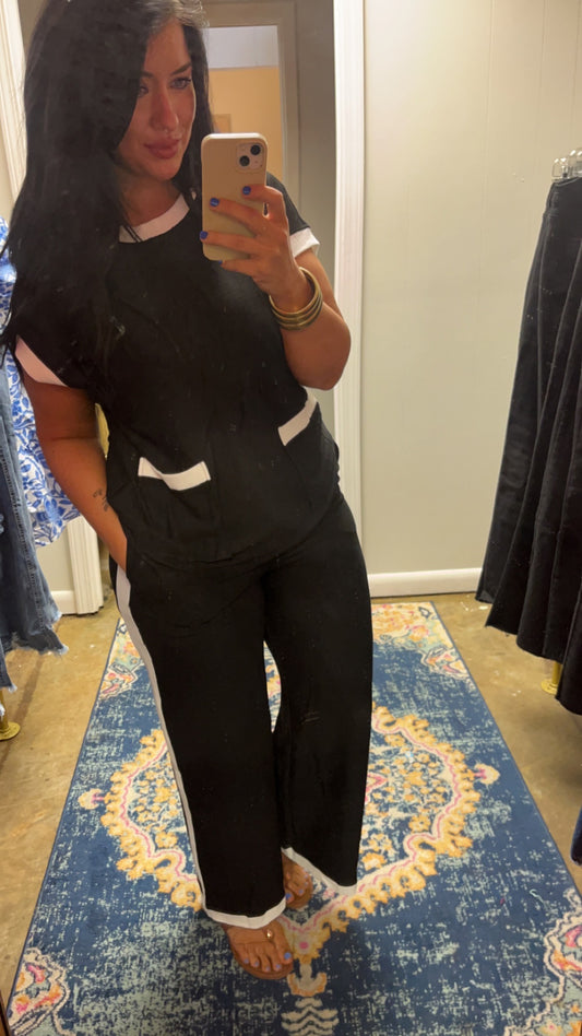 Black white set