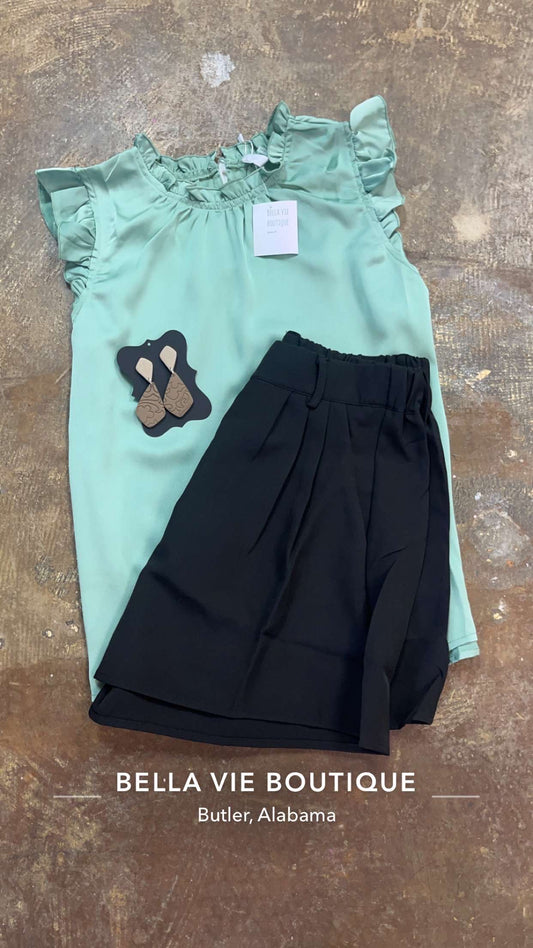 Glam sage top
