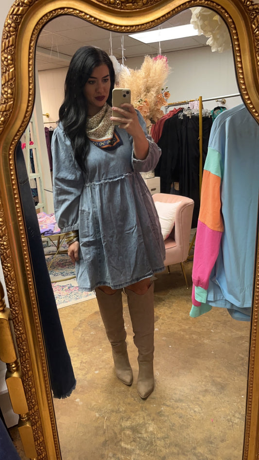 Denim dress