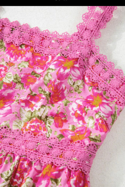The pink palms maxi