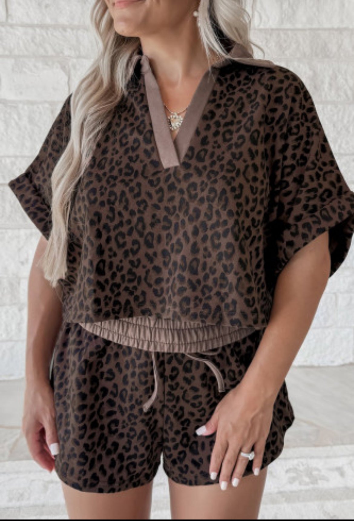 Midnight leopard set