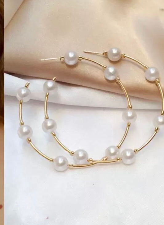 Pearl hoops