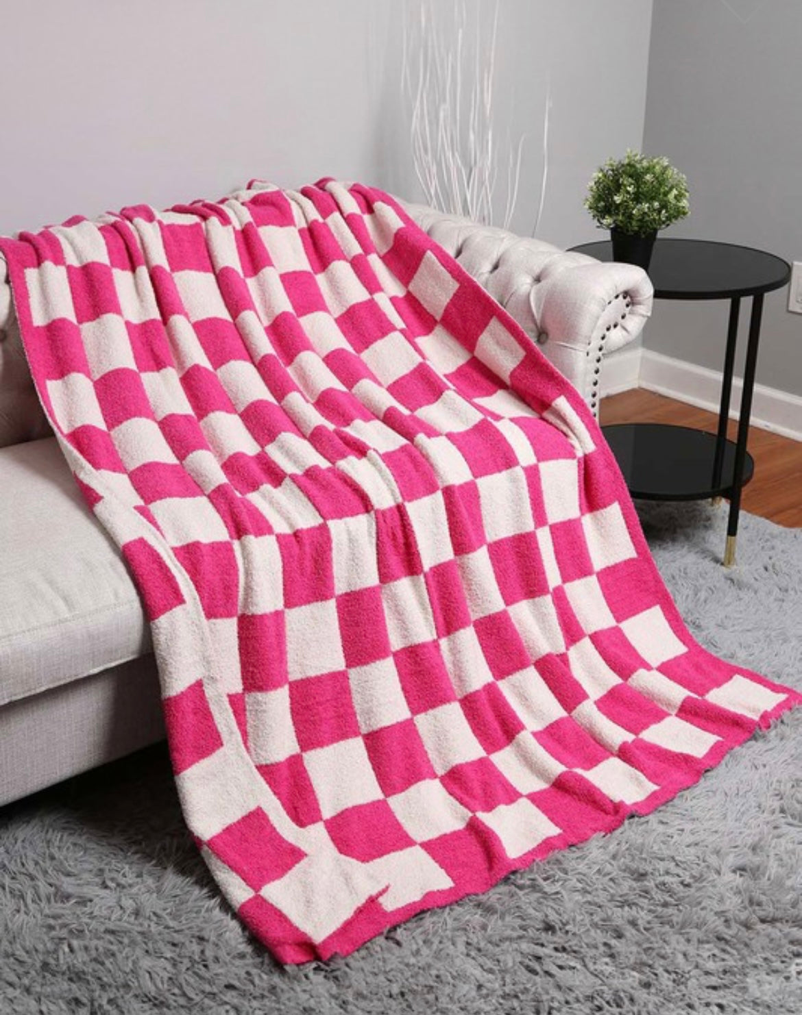 Checked blanket