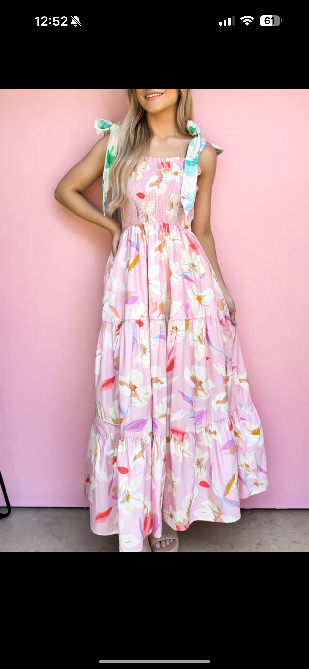 light pink maxi