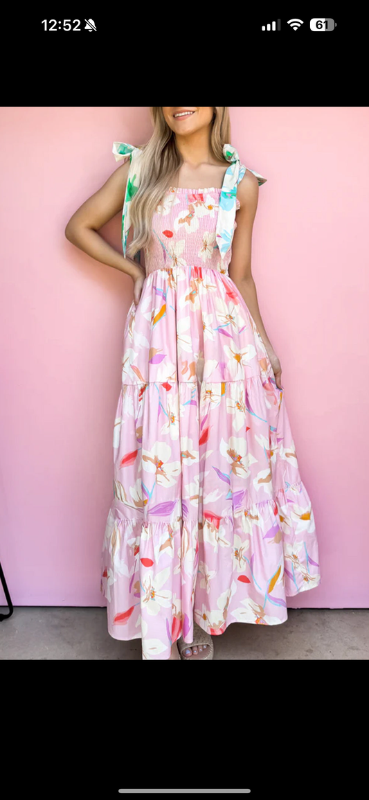 light pink maxi