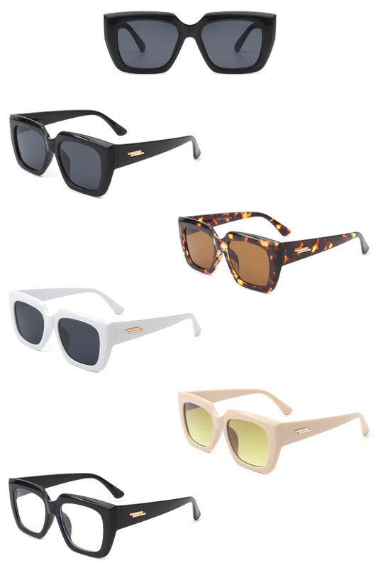 Square Retro Flat Top Cat Eye Fashion Sunglasses'